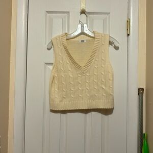 Woven Sweater Vest